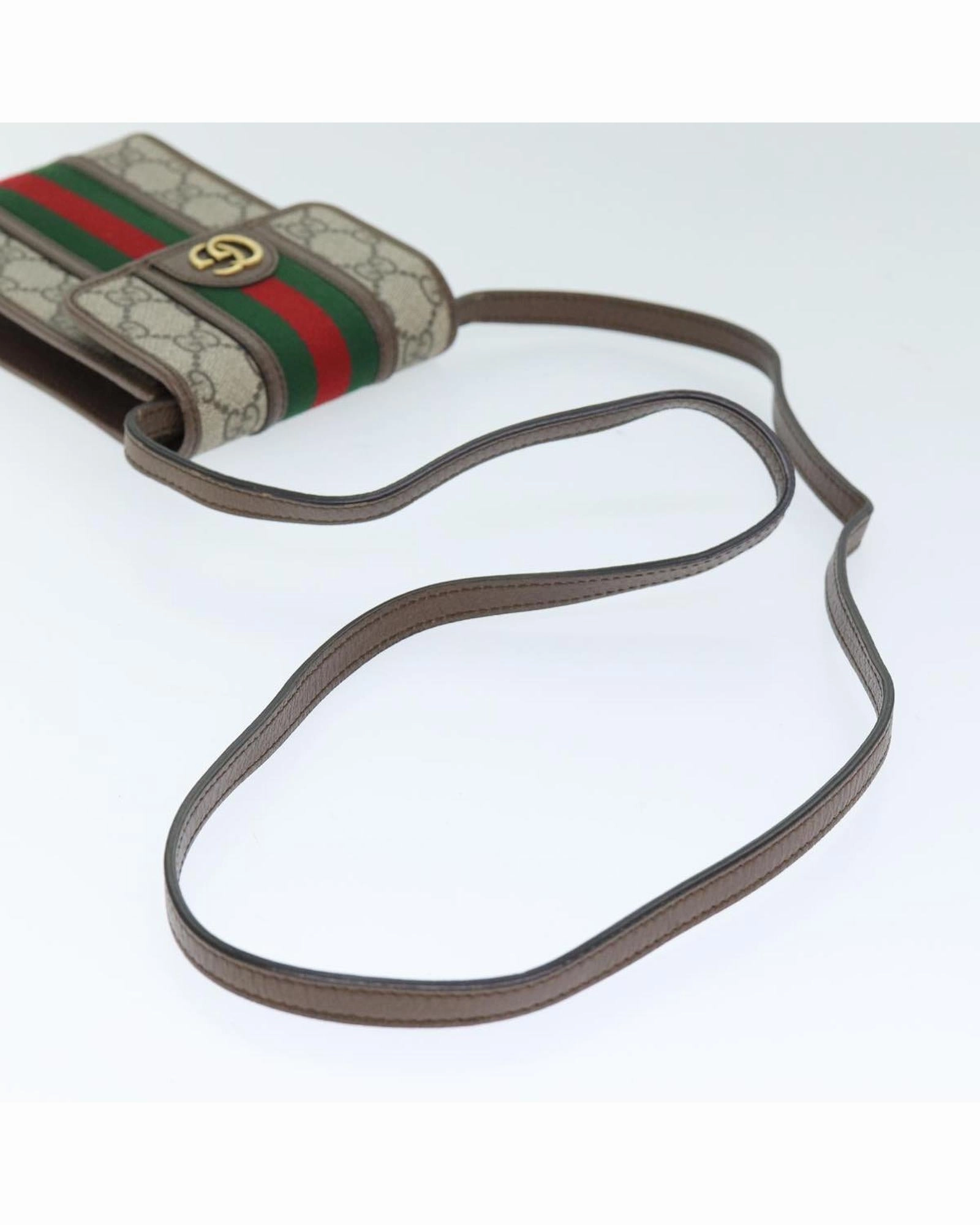 Gucci Ophidia GG Supreme Phone Case Crossbody Bag