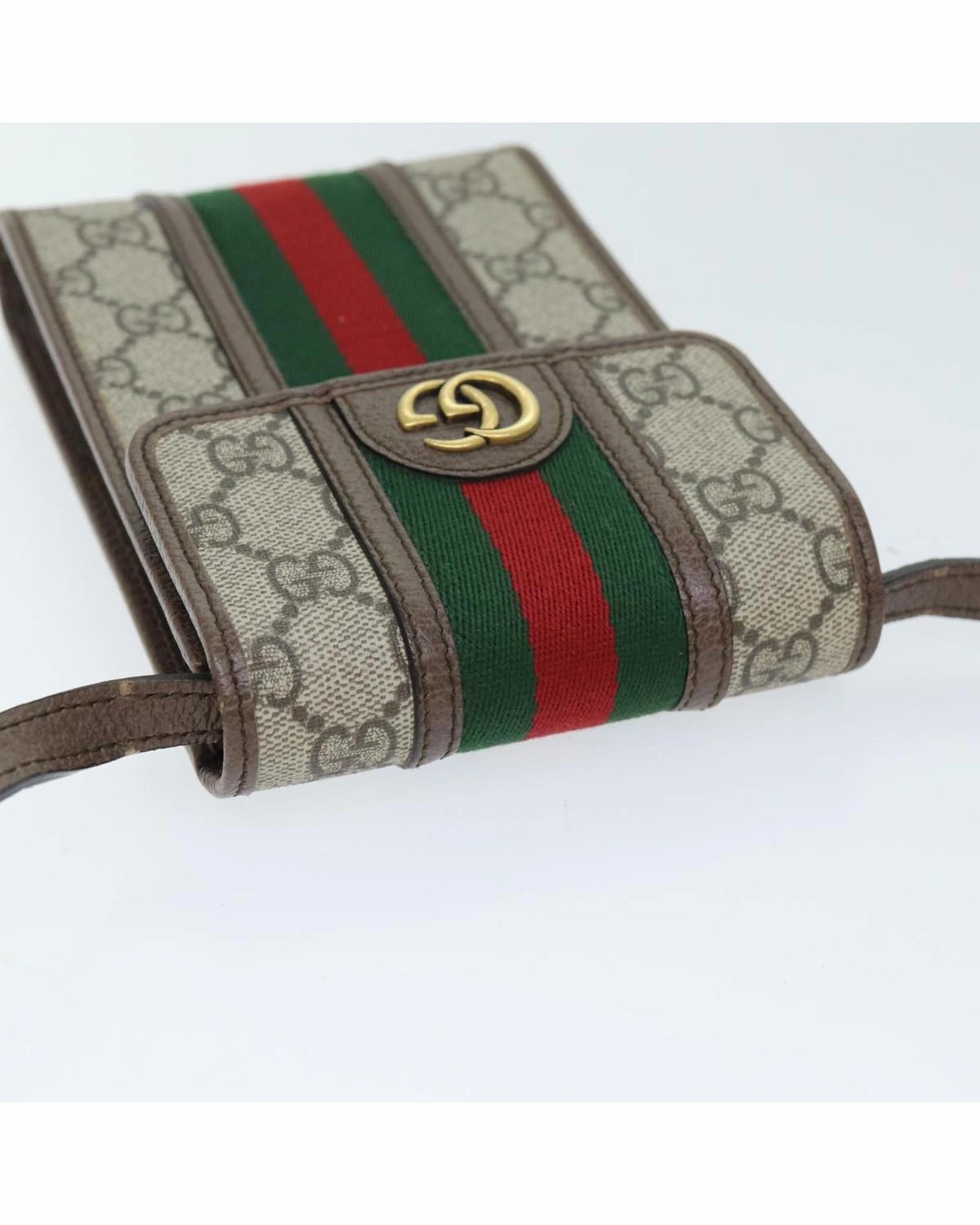 Gucci Ophidia GG Supreme Phone Case Crossbody Bag