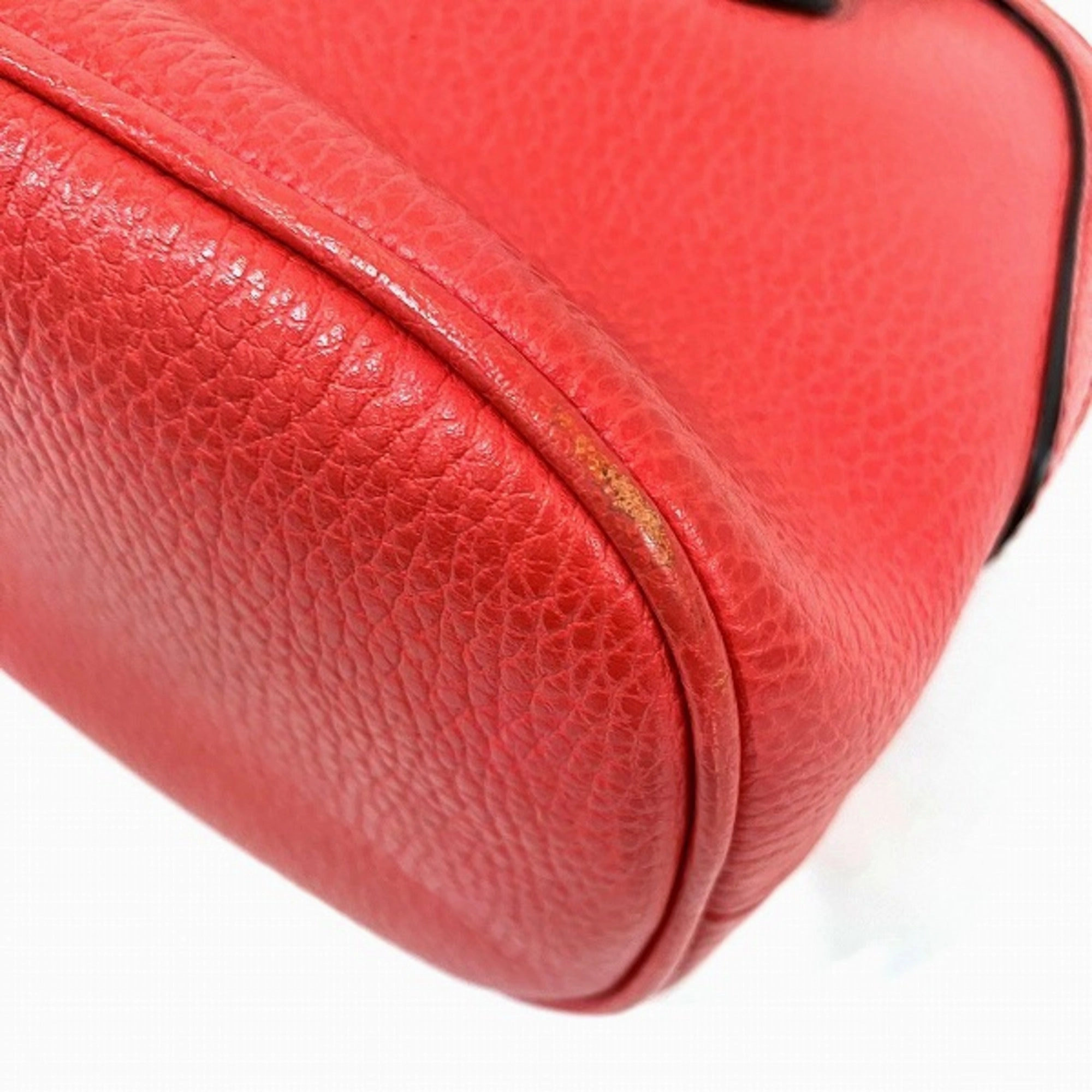 Gucci Orange Leather Handbag Shoulder Bag ()