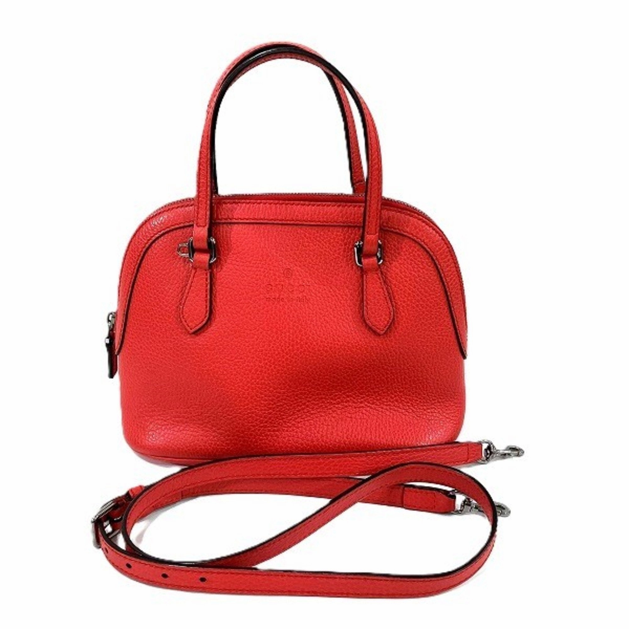 Gucci Orange Leather Handbag Shoulder Bag ()