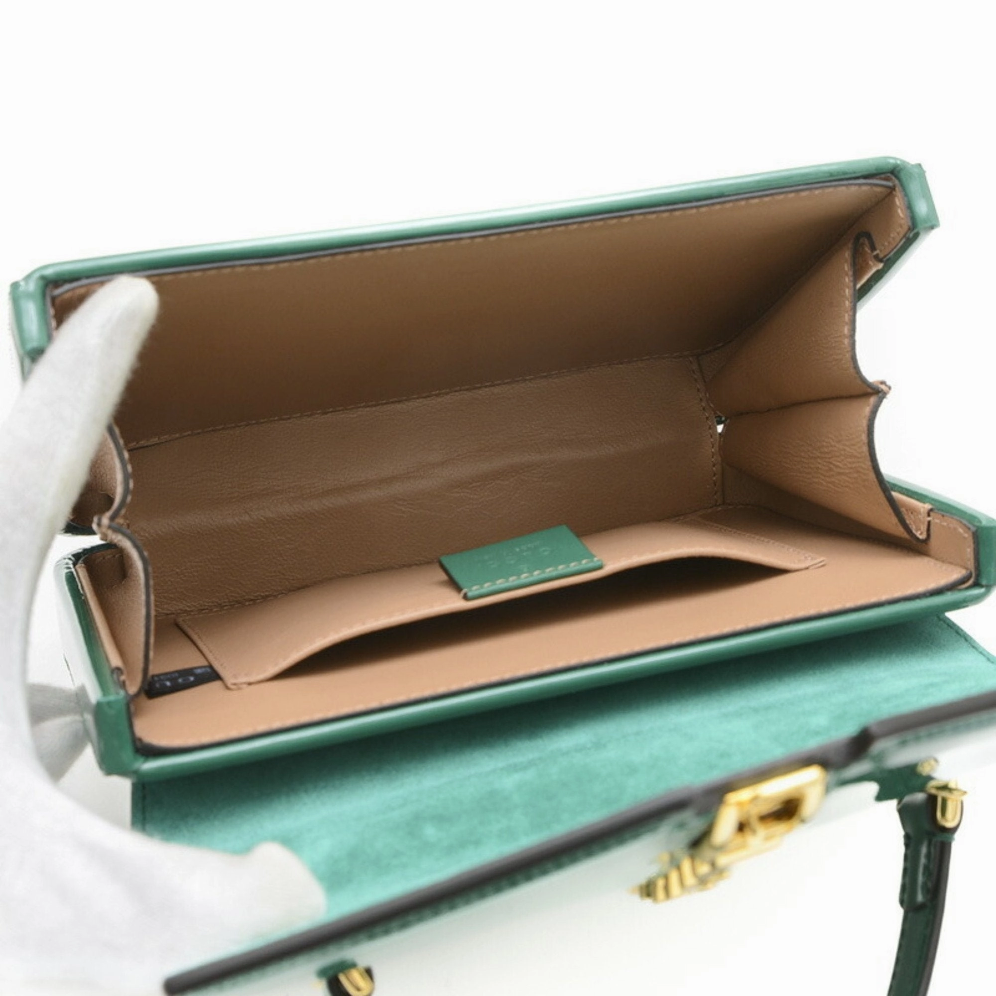 Gucci  Patent Leather Handbag Shoulder Bag (Pre-Owned)