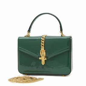 Gucci  Patent Leather Handbag Shoulder Bag (Pre-Owned)
