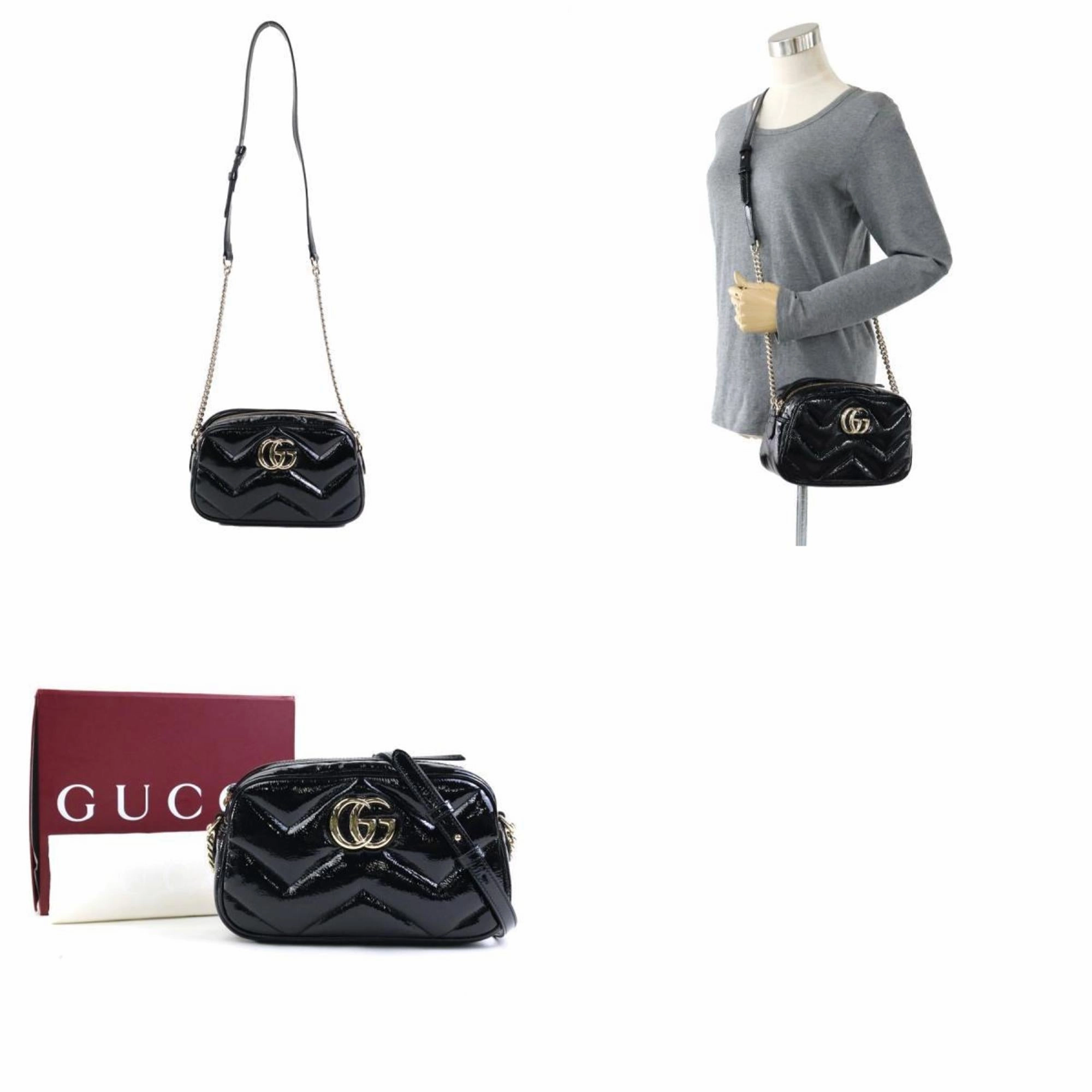Gucci  Patent Leather Shoulder Bag (Pre-Owned)