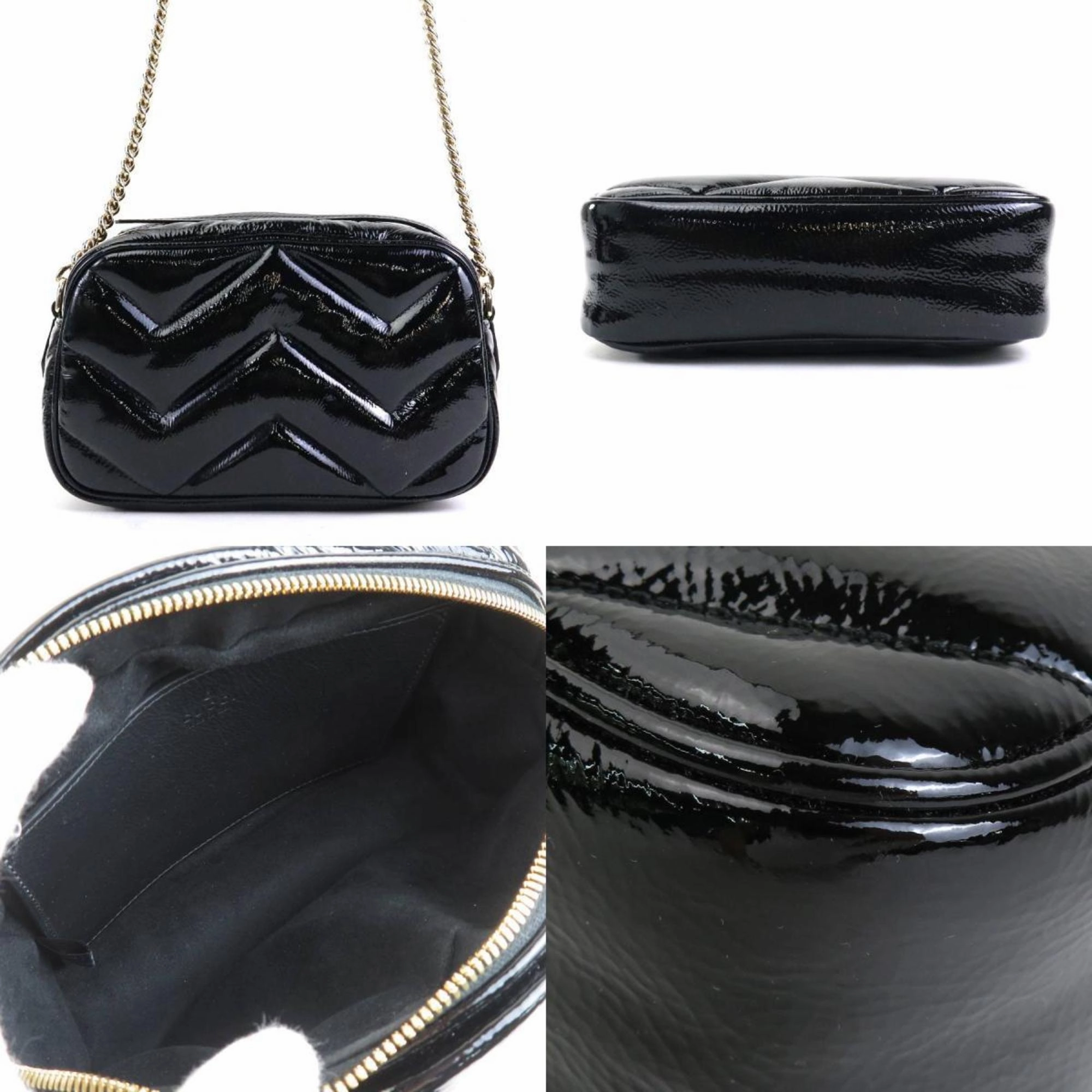 Gucci  Patent Leather Shoulder Bag (Pre-Owned)