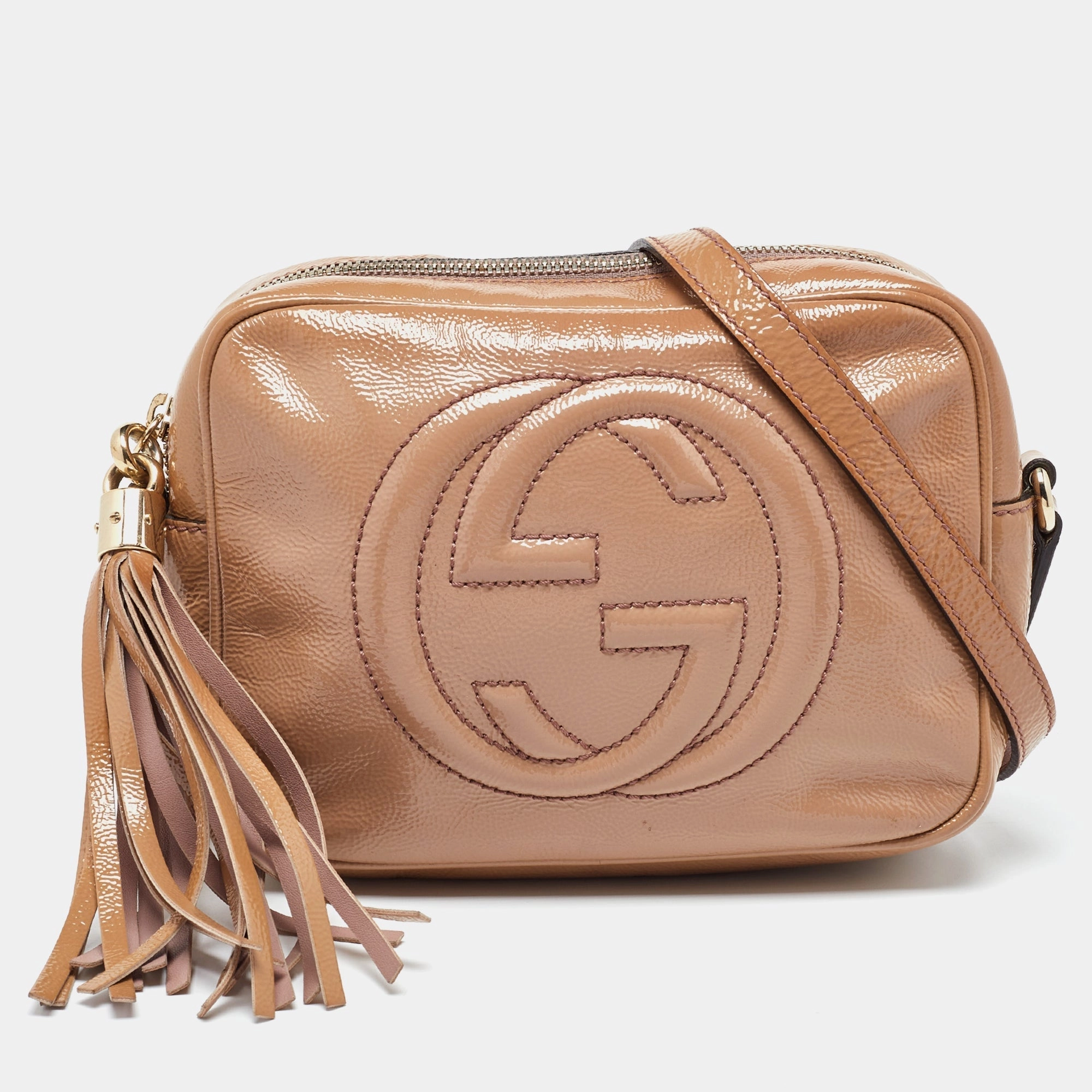 Gucci  Patent Leather Small Soho Disco Crossbody Bag