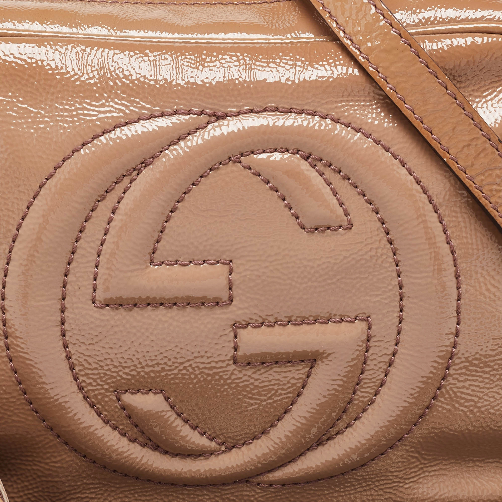 Gucci  Patent Leather Small Soho Disco Crossbody Bag