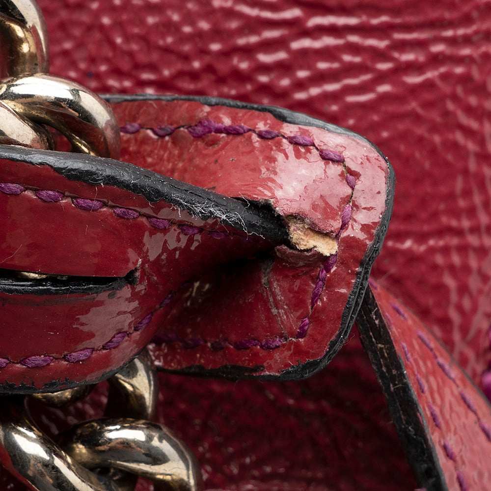 Gucci Patent Leather Soho Medium Shoulder Bag (SHF-20555)