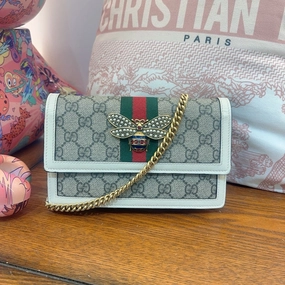 Gucci Queen Margaret Super Mini Bag Beige Shoulder Bag