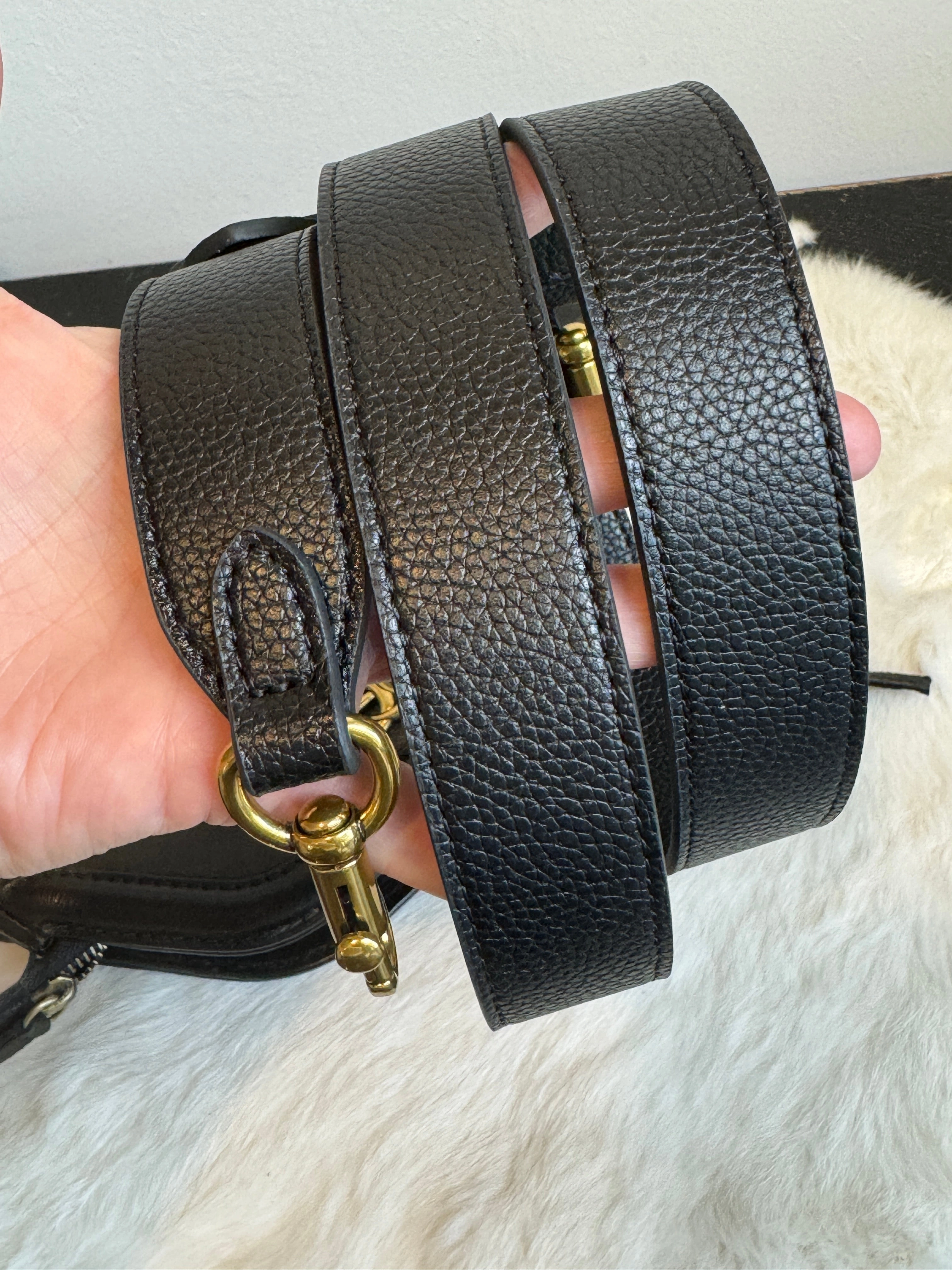 GUCCI Re Belle Small Crumpled Calfskin Crossbody