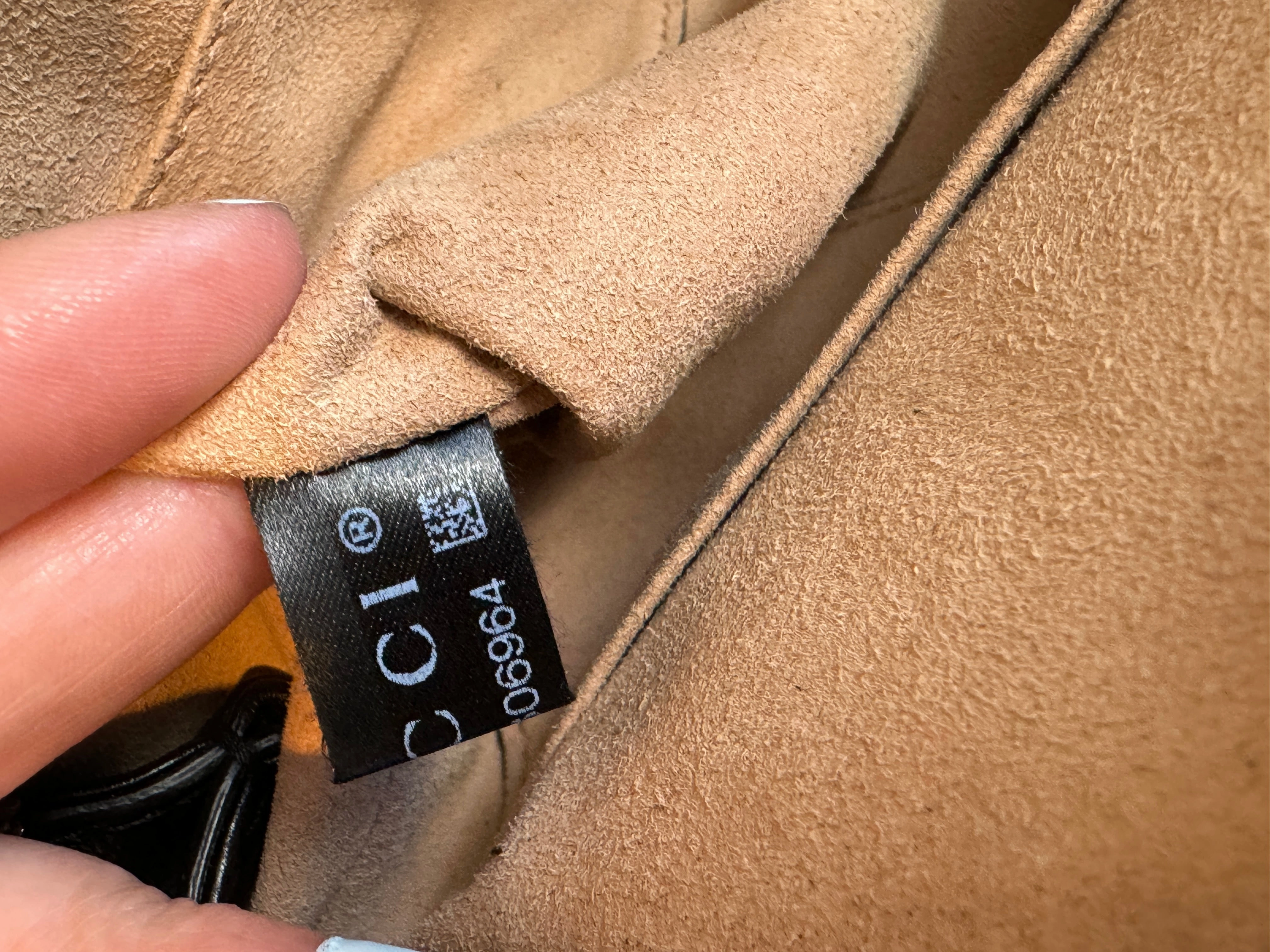 GUCCI Re Belle Small Crumpled Calfskin Crossbody