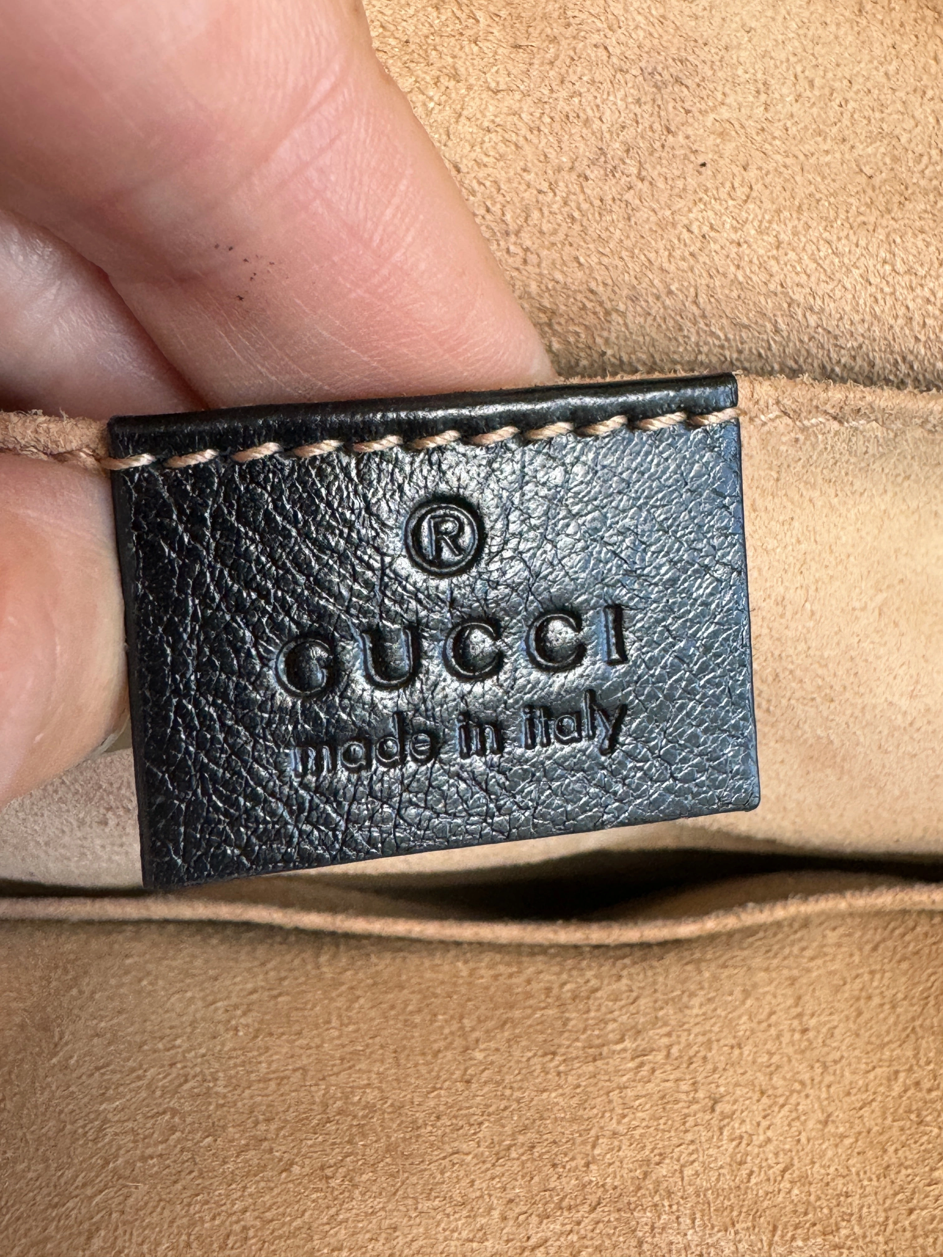 GUCCI Re Belle Small Crumpled Calfskin Crossbody