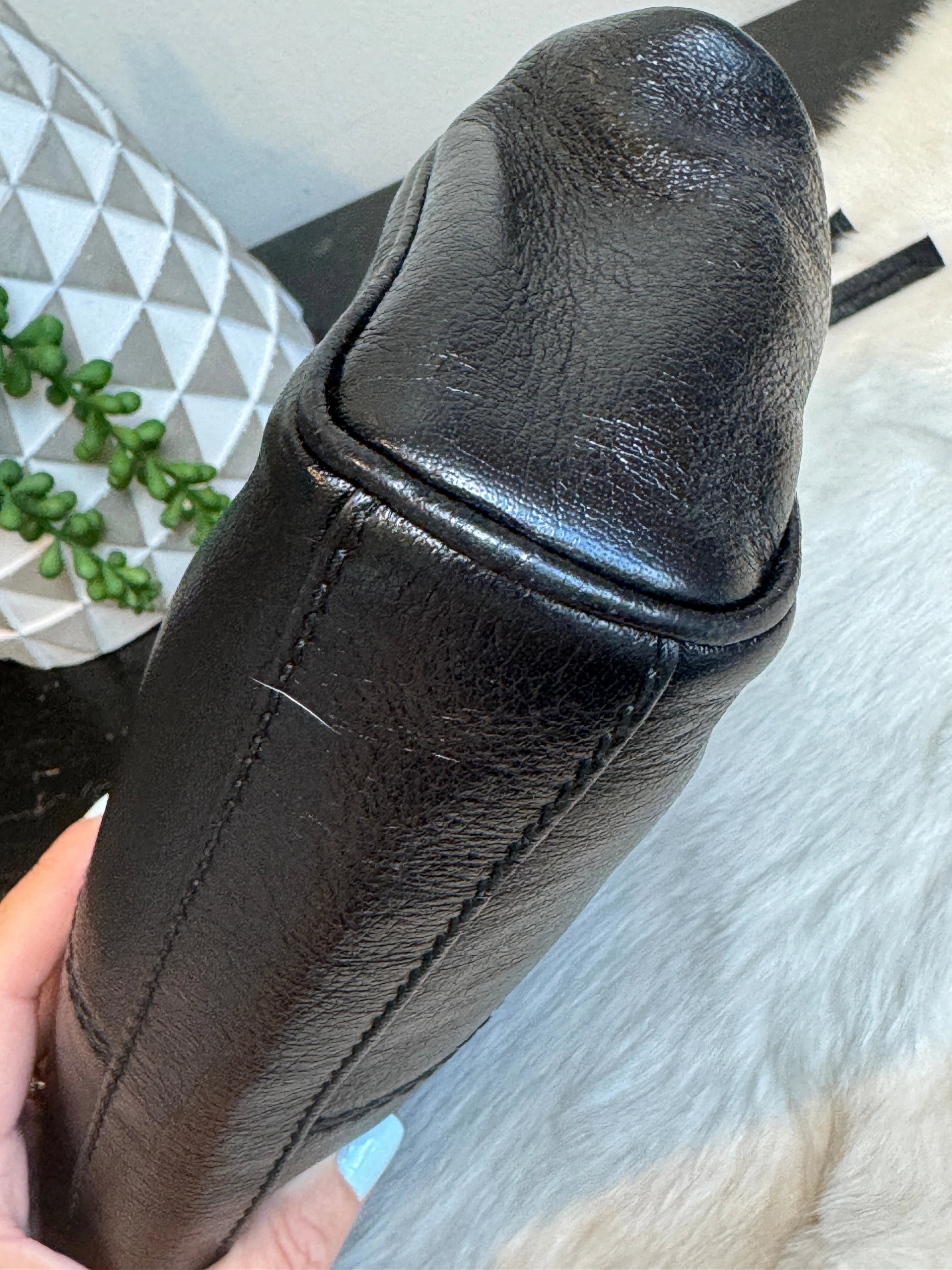 GUCCI Re Belle Small Crumpled Calfskin Crossbody