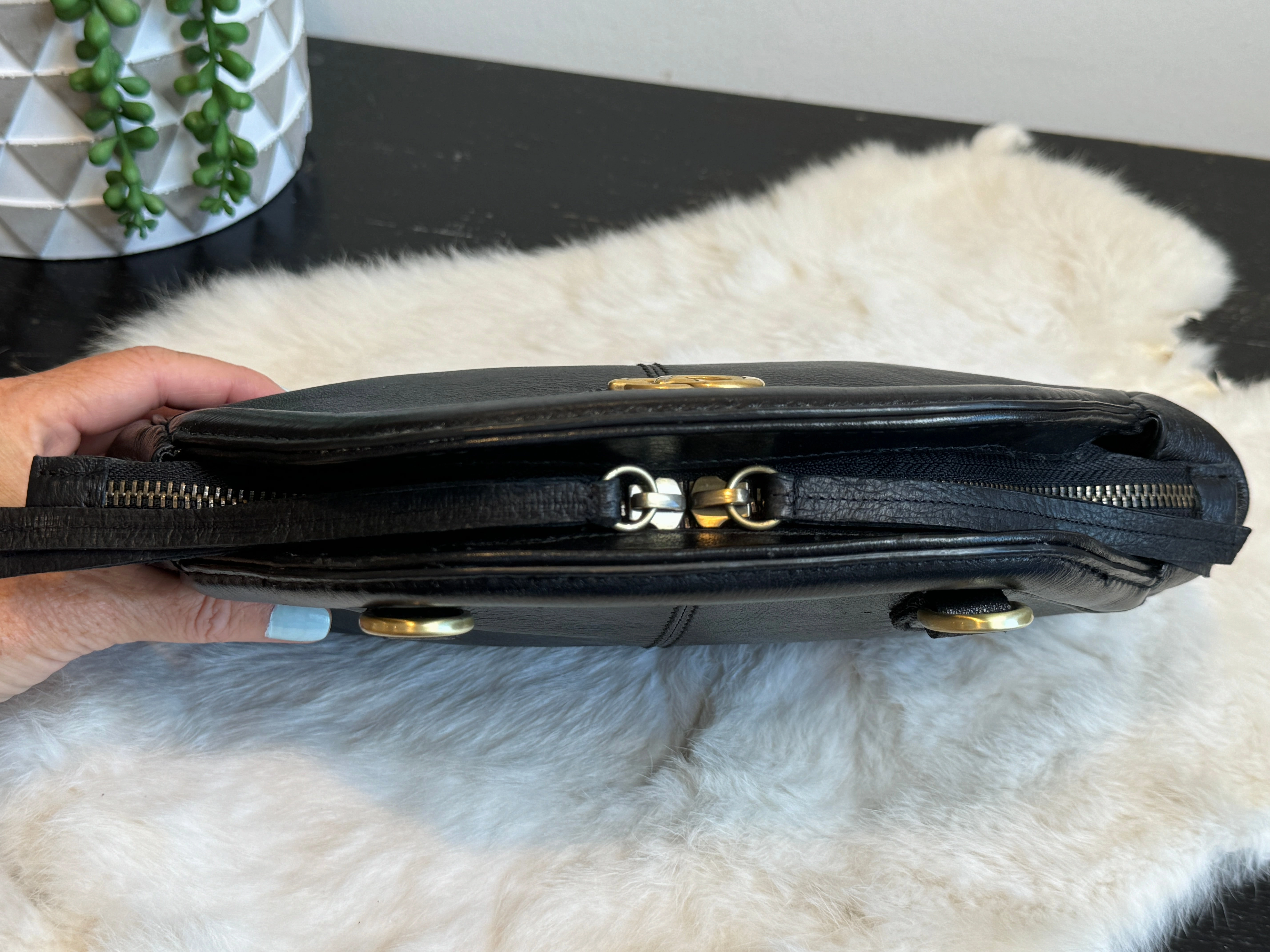 GUCCI Re Belle Small Crumpled Calfskin Crossbody