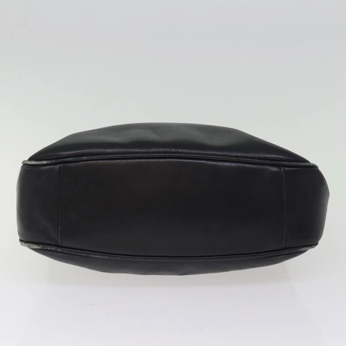 GUCCI Shoulder Bag Leather Bamboo Black  76159