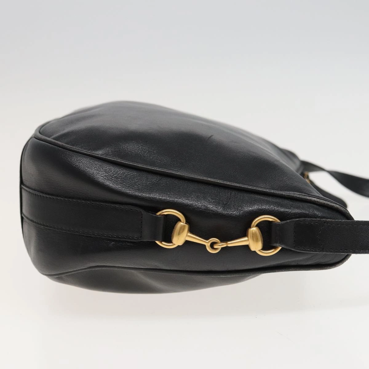 GUCCI Shoulder Bag Leather Black 001 2214 1687  81327