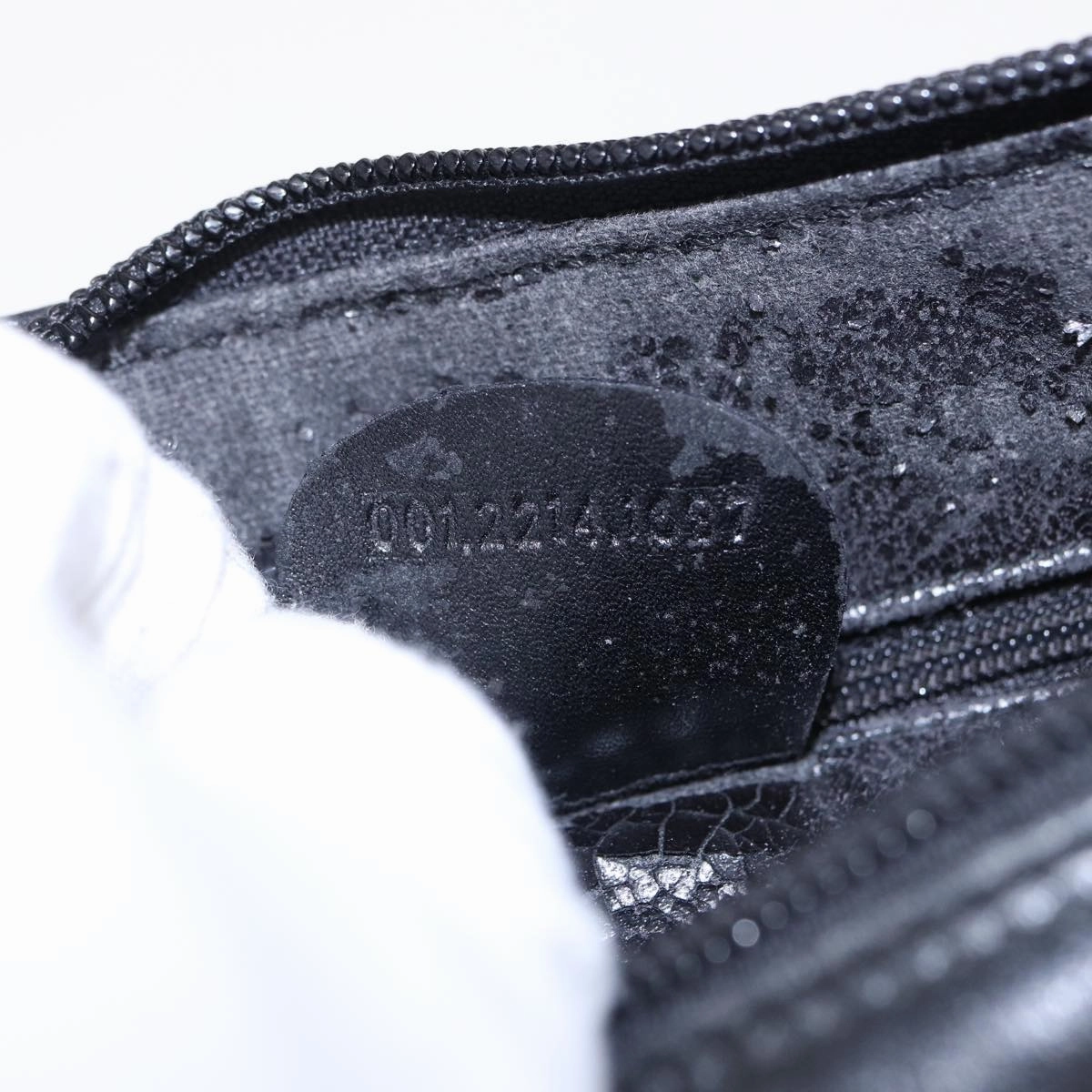 GUCCI Shoulder Bag Leather Black 001 2214 1687  81327