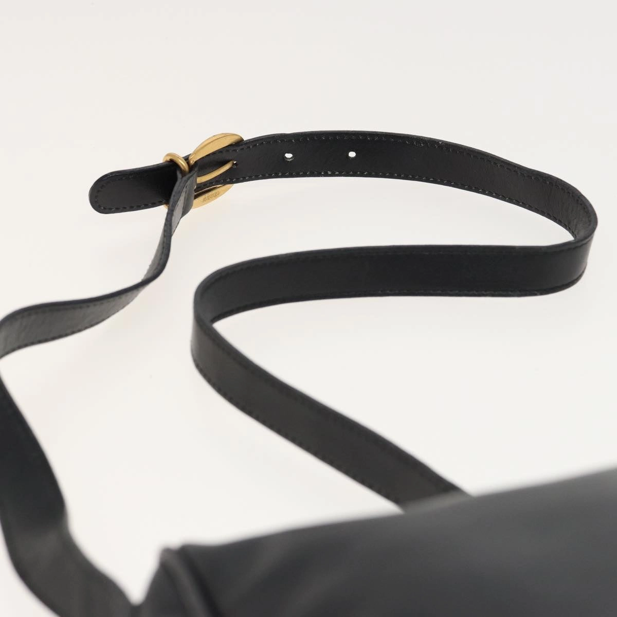 GUCCI Shoulder Bag Leather Black 001 2214 1687  81327