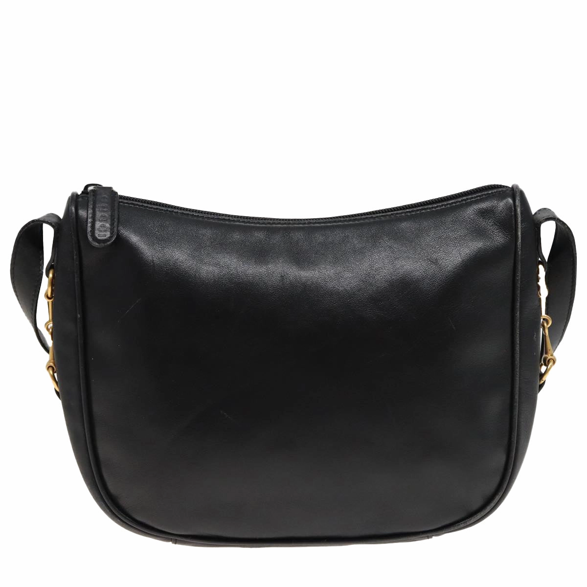 GUCCI Shoulder Bag Leather Black 001 2214 1687  81327
