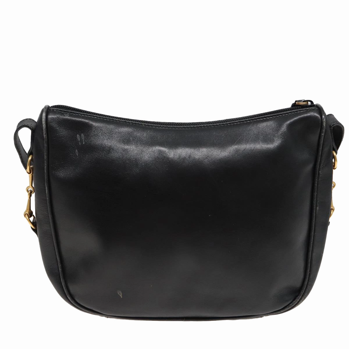 GUCCI Shoulder Bag Leather Black 001 2214 1687  81327