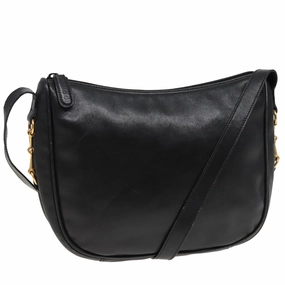 GUCCI Shoulder Bag Leather Black 001 2214 1687  81327