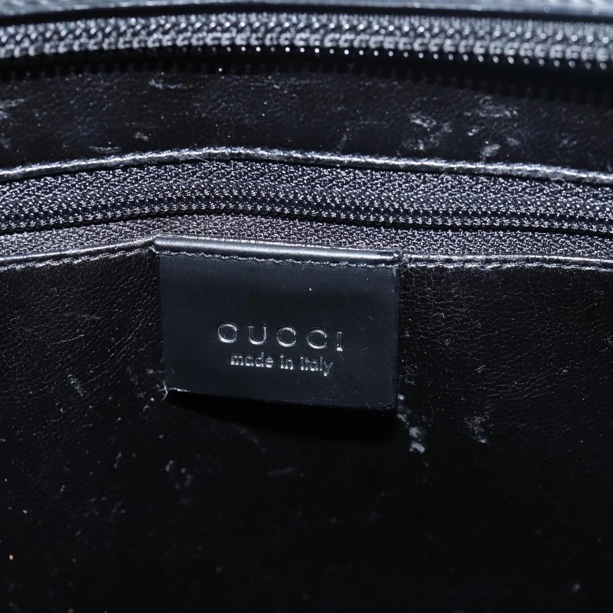 GUCCI Shoulder Bag Leather Black 001 3066  79720