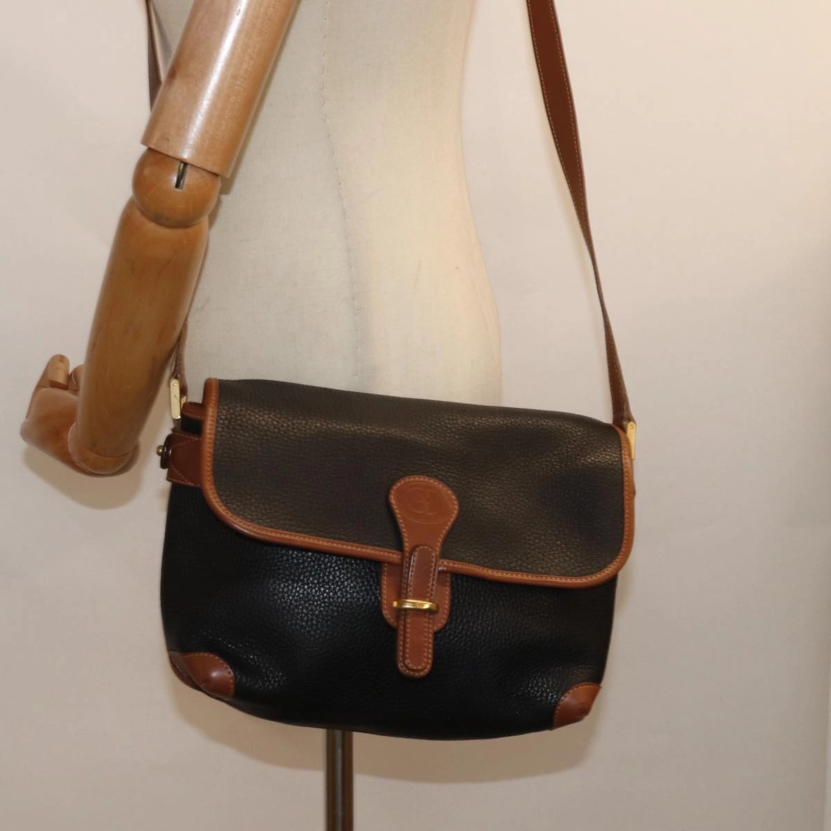 GUCCI Shoulder Bag Leather Black  ep4707