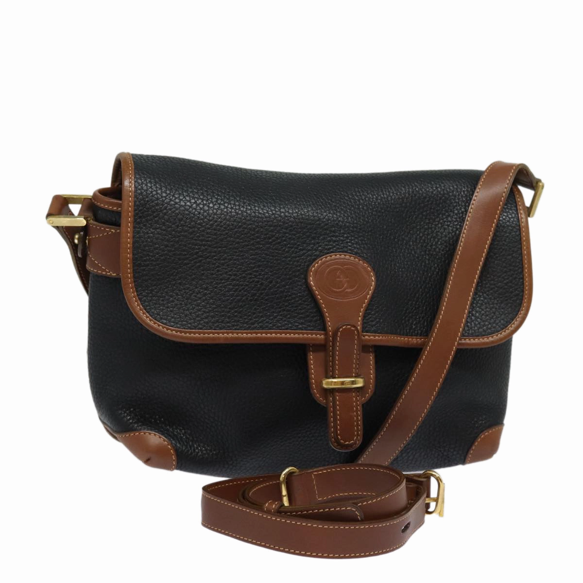 GUCCI Shoulder Bag Leather Black  ep4707