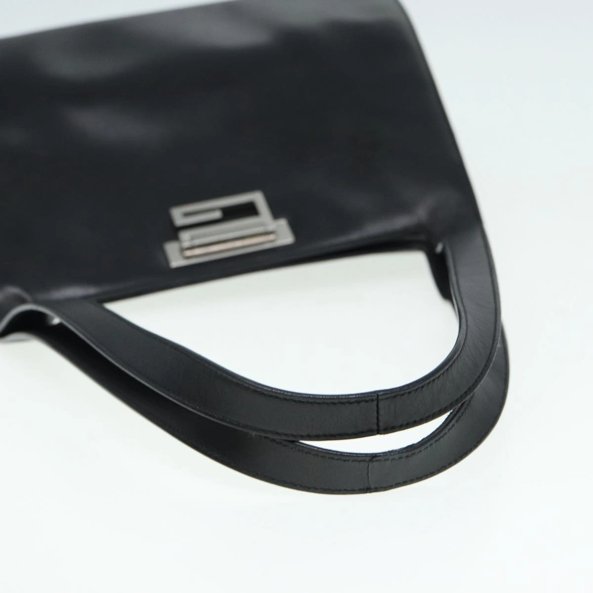 GUCCI Shoulder Bag Leather Black Silver 001 3038  ep5093