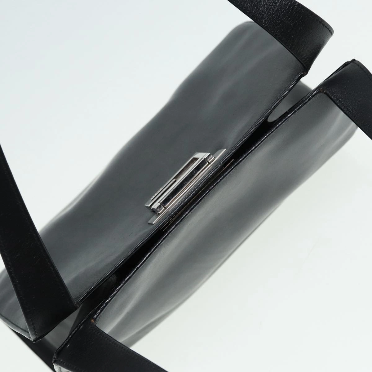 GUCCI Shoulder Bag Leather Black Silver 001 3038  ep5093