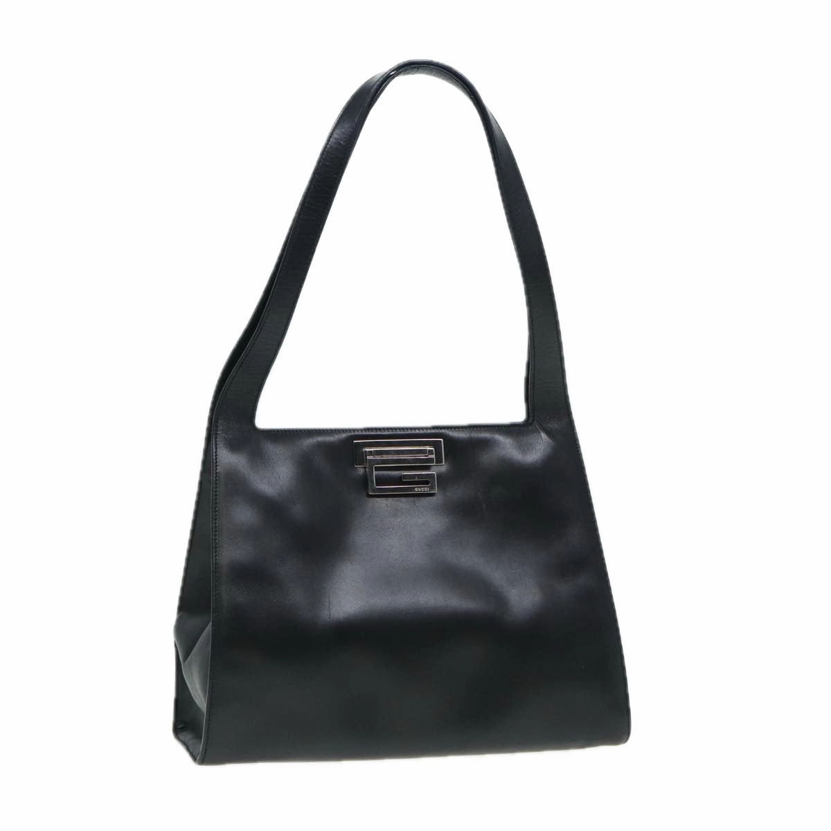 GUCCI Shoulder Bag Leather Black Silver 001 3038  ep5093