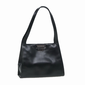 GUCCI Shoulder Bag Leather Black Silver 001 3038  ep5093
