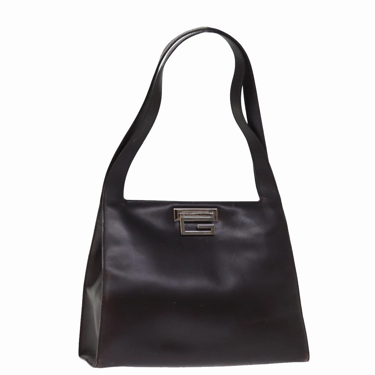 GUCCI Shoulder Bag Leather Brown 001 3038  bs14657