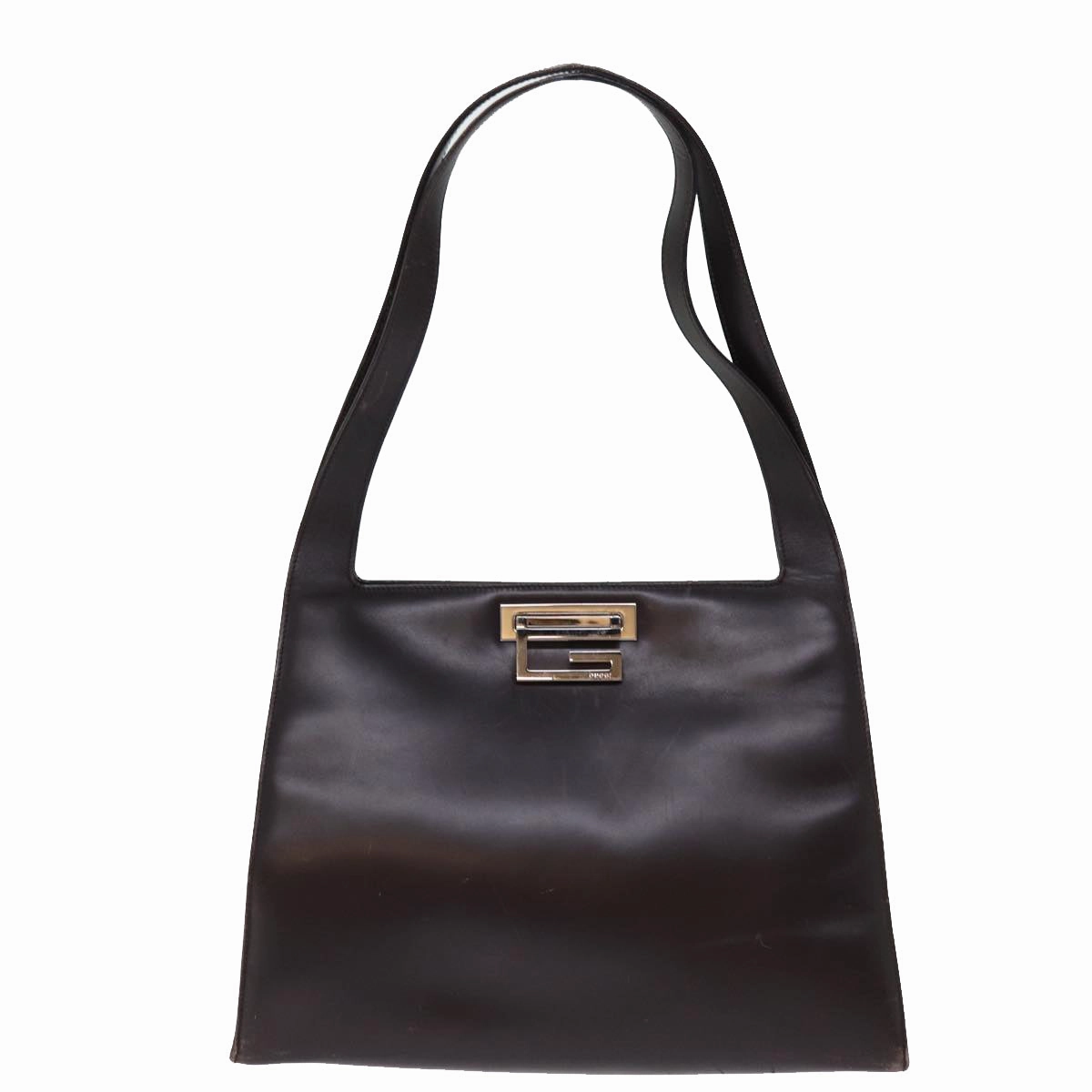 GUCCI Shoulder Bag Leather Brown 001 3038  bs14657