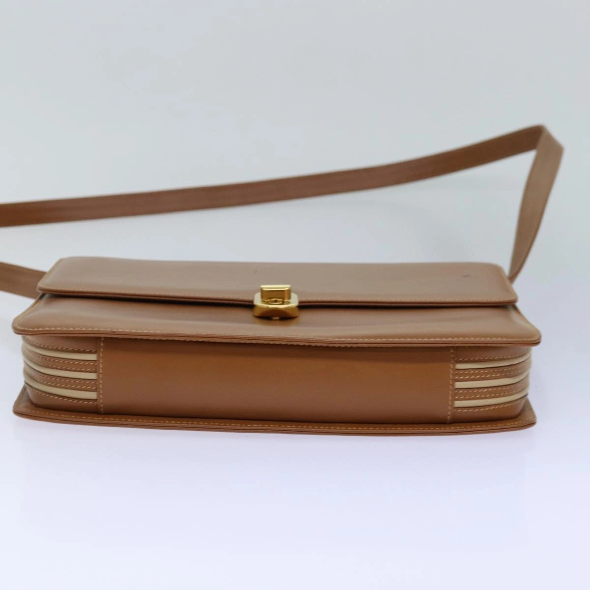 GUCCI Shoulder Bag Leather Brown Gold 004 109 0316  ep5153