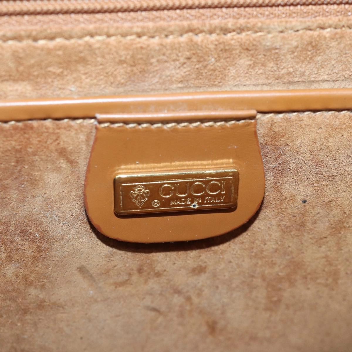 GUCCI Shoulder Bag Leather Brown Gold 004 109 0316  ep5153