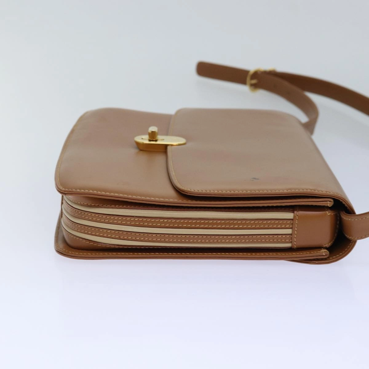 GUCCI Shoulder Bag Leather Brown Gold 004 109 0316  ep5153