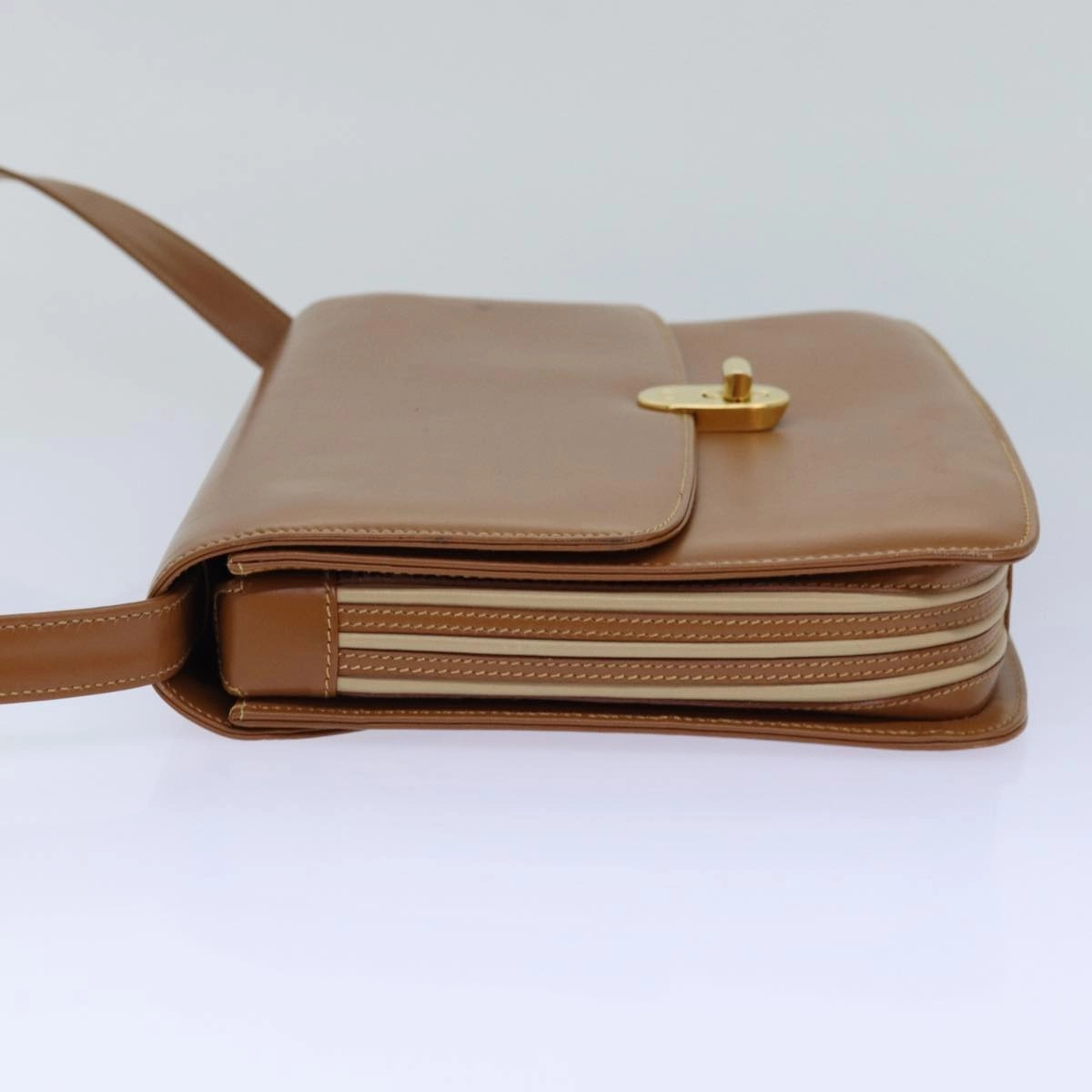 GUCCI Shoulder Bag Leather Brown Gold 004 109 0316  ep5153