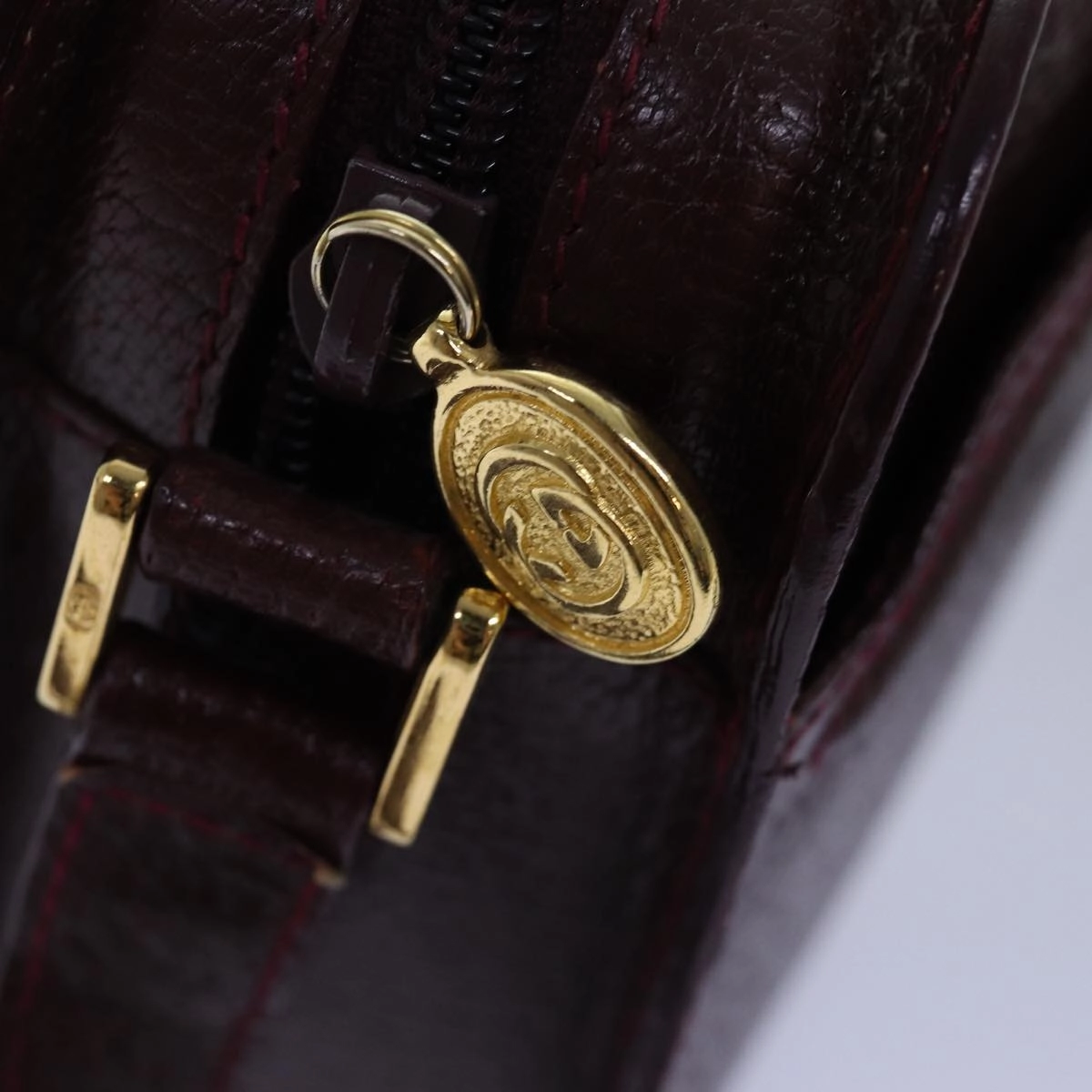 GUCCI Shoulder Bag Leather Red 007 256 0051  12836