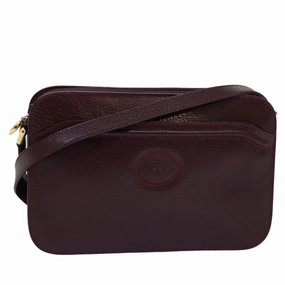 GUCCI Shoulder Bag Leather Red 007 256 0051  12836