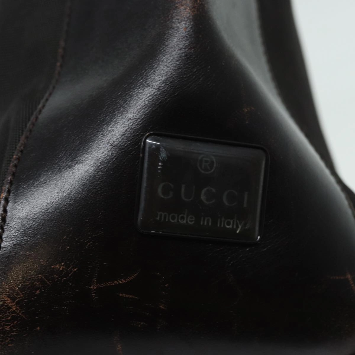 GUCCI Shoulder Bag Nylon Khaki  ep4994