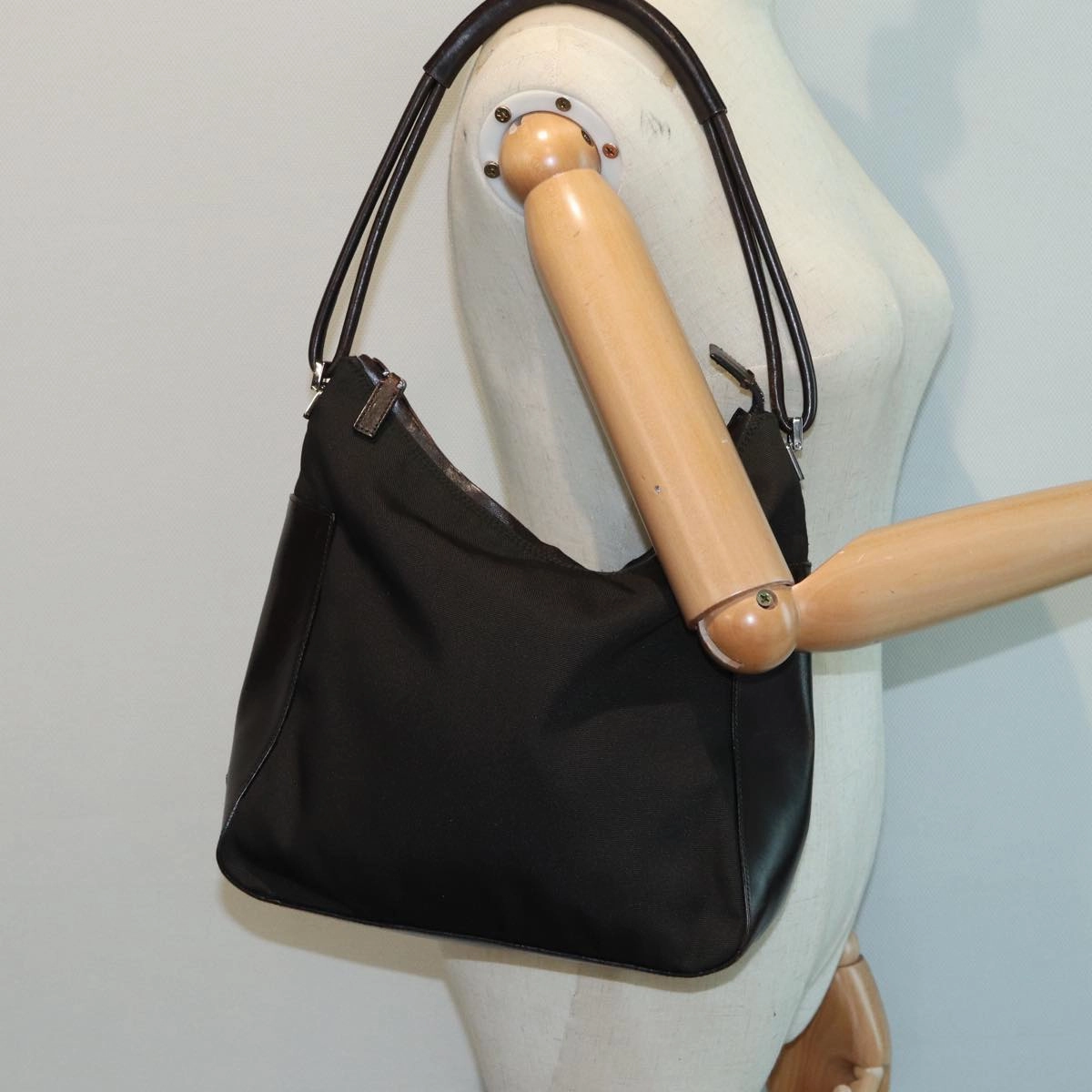 GUCCI Shoulder Bag Nylon Khaki  ep4994