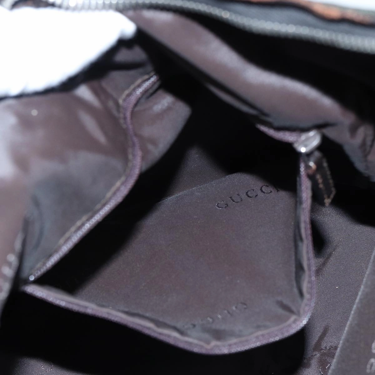 GUCCI Shoulder Bag Nylon Khaki  ep4994