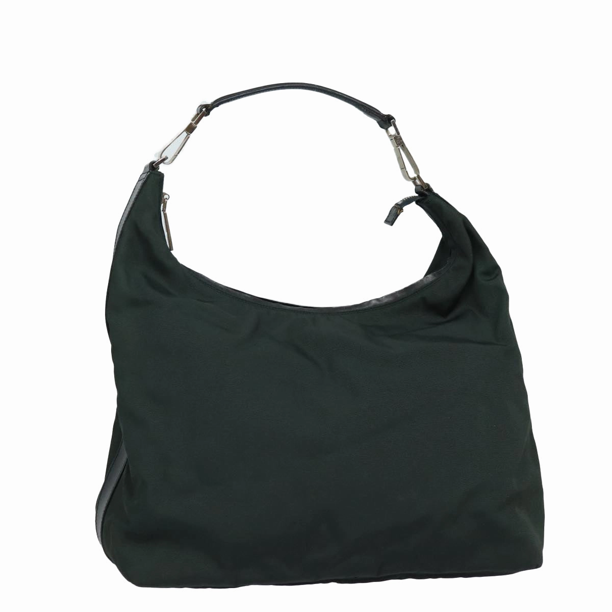 GUCCI Shoulder Bag Nylon Khaki Silver 001 1955  bs16720