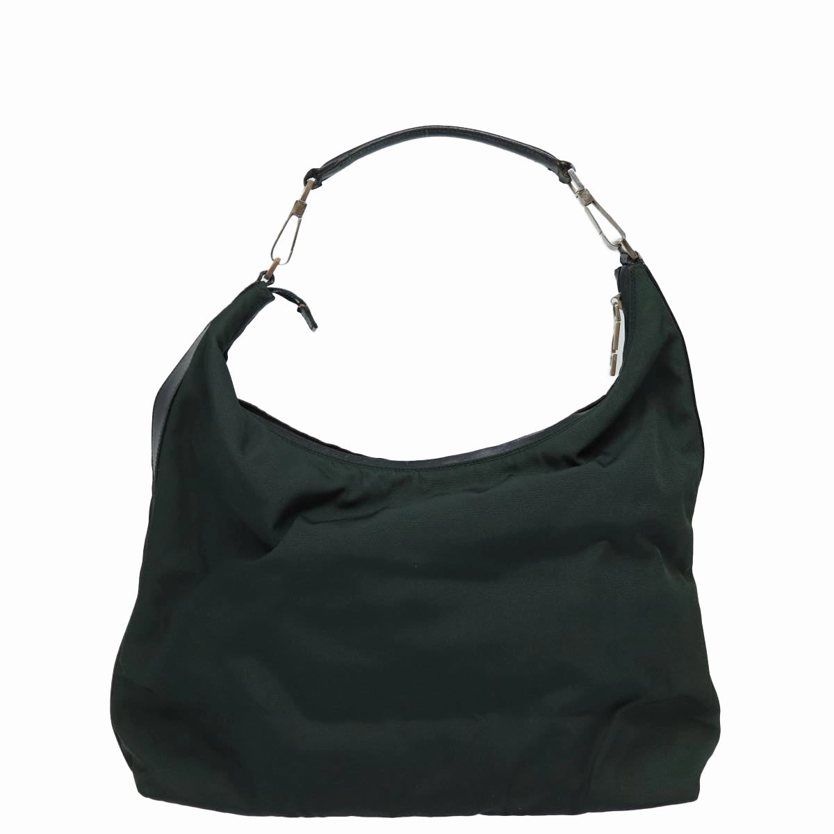 GUCCI Shoulder Bag Nylon Khaki Silver 001 1955  bs16720