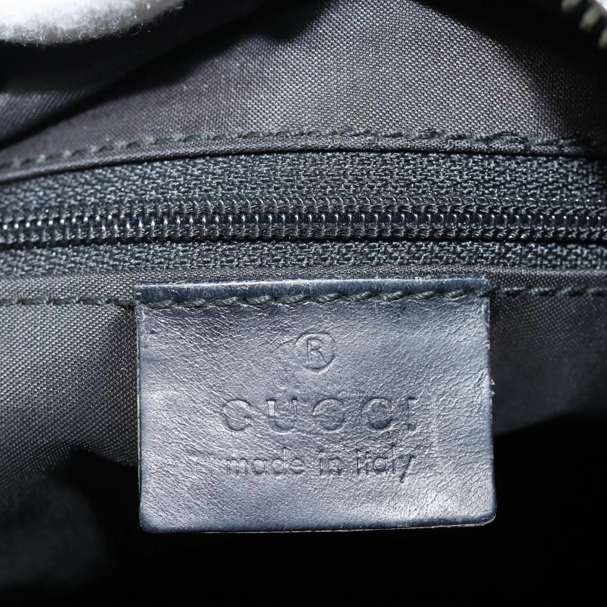 GUCCI Shoulder Bag Nylon Khaki Silver 001 1955  bs16720