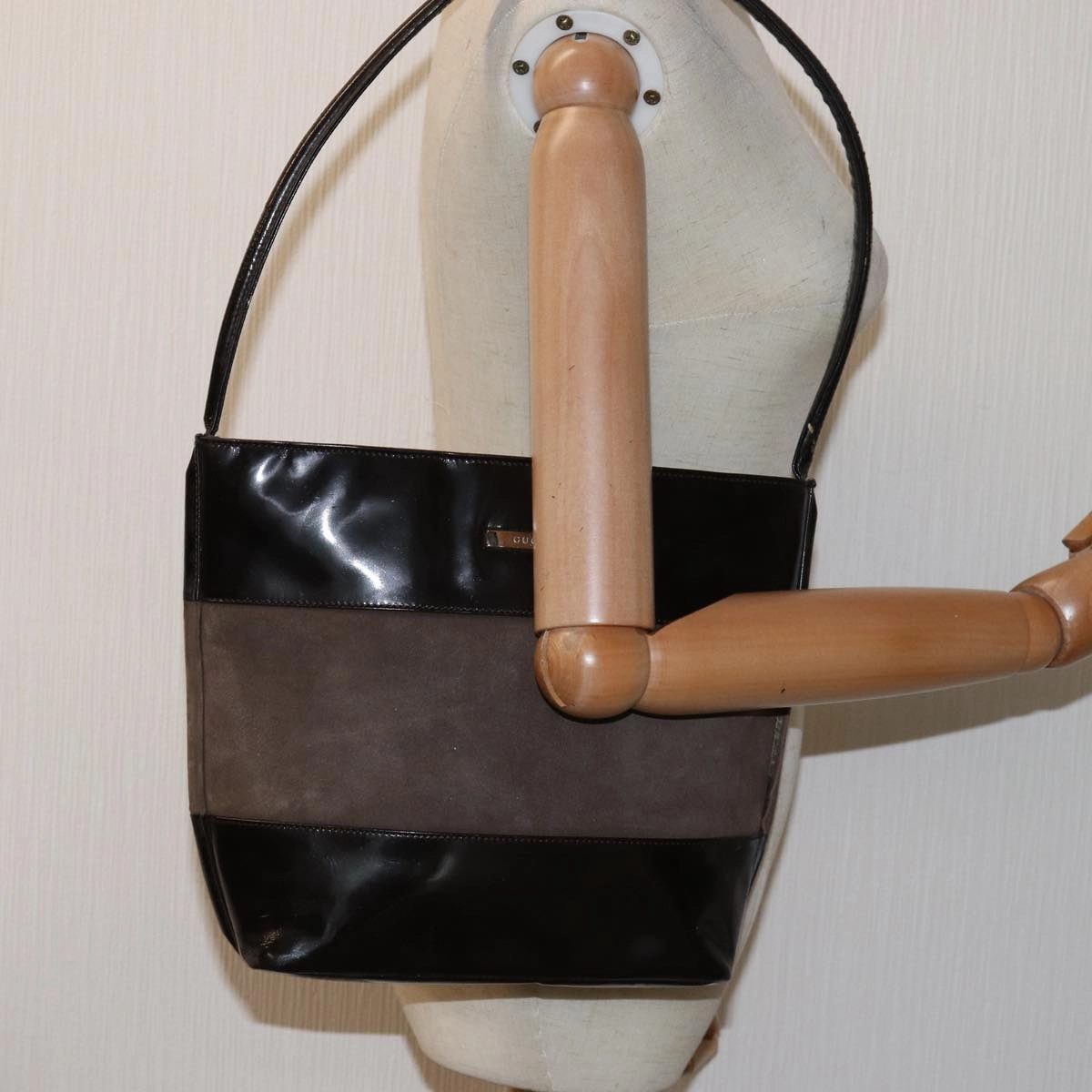 GUCCI Shoulder Bag Suede Brown 000 1448 0555  bs15233