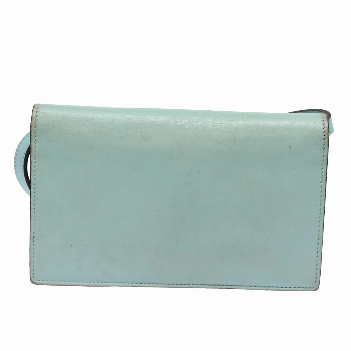GUCCI Shoulder Wallet Leather Light Blue 369664  mr248