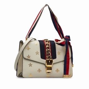 Gucci Small Bee Star Sylvie Crossbody (SHG-WlqOsn)