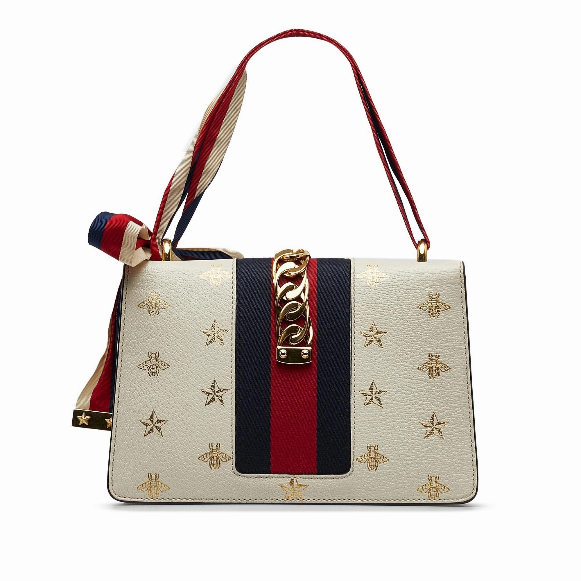 Gucci Small Bee Star Sylvie Crossbody (SHG-WlqOsn)
