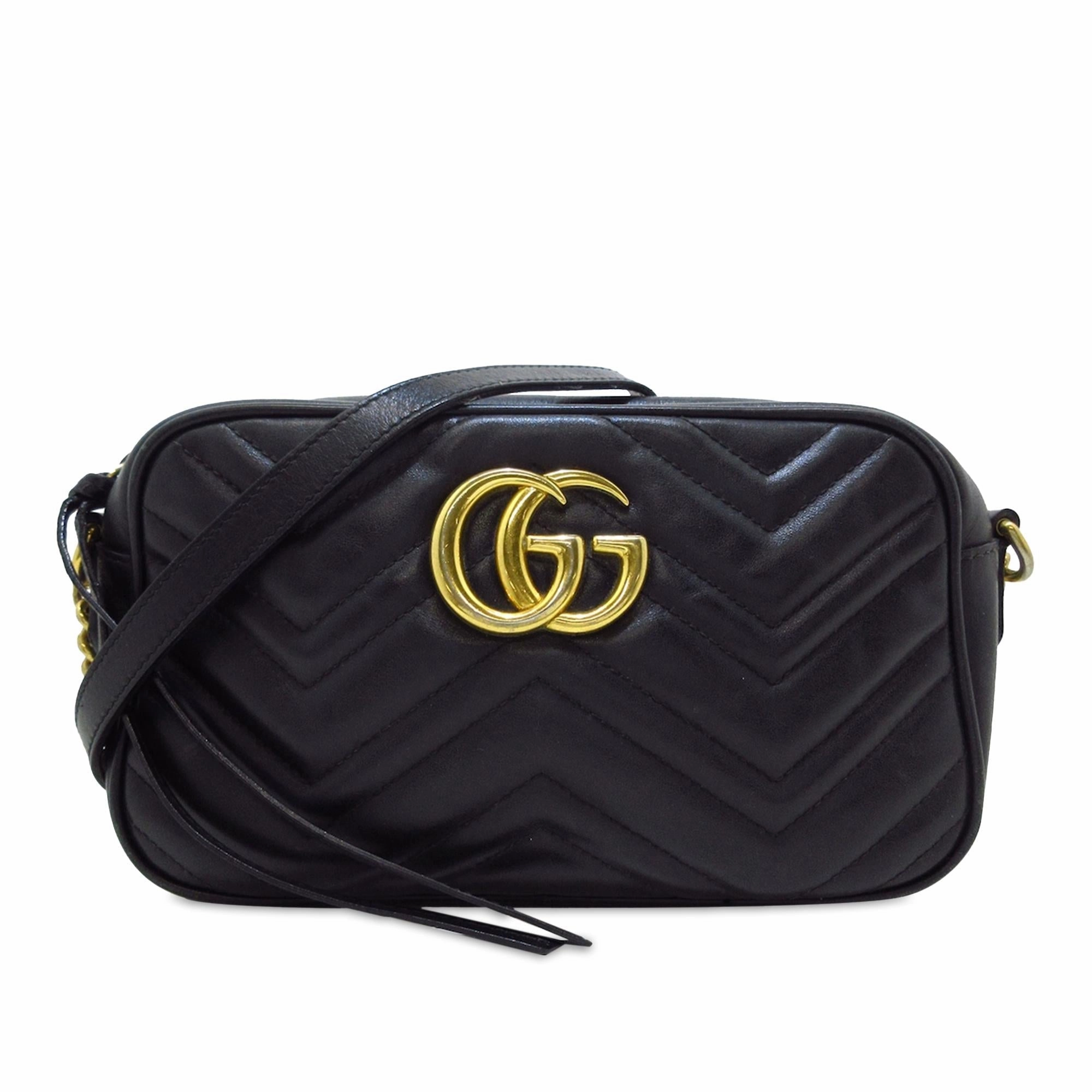 Gucci Small GG Marmont Matelasse Crossbody (SHG-r0tGKV)